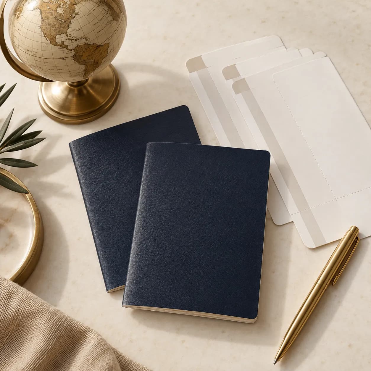 Passports and boarding passes